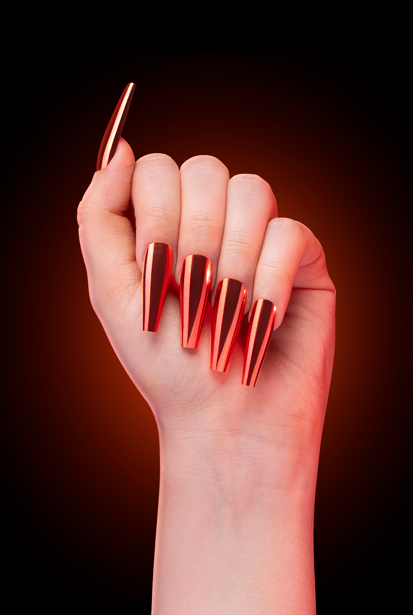 CRIMSON MOON PRESS ON NAILS